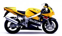GSXR 600 model 2001 žlutá